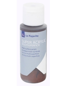 PINTURA ACRILICA LA PAJARITA 60 ml bote CHOCOLATE OSCURO A-28