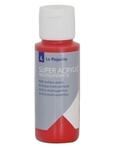 PINTURA ACRILICA LA PAJARITA 60 ml bote ROJO A-08