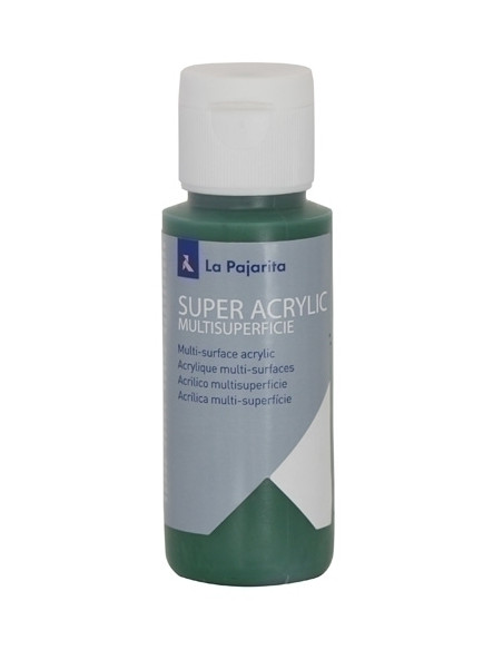 PINTURA ACRILICA LA PAJARITA 60 ml bote VERDE BOSQUE A-42
