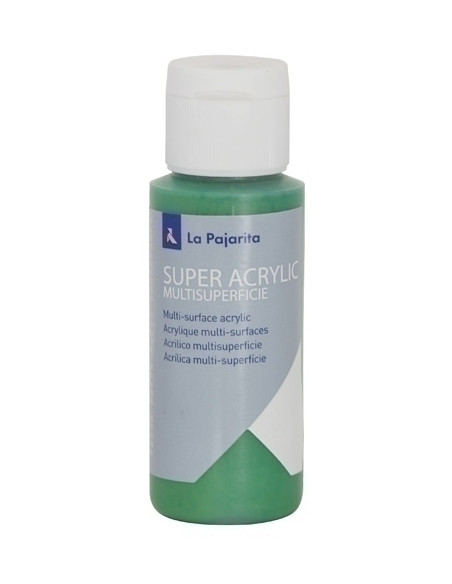 PINTURA ACRILICA LA PAJARITA 60 ml bote VERDE MEDIO A-40