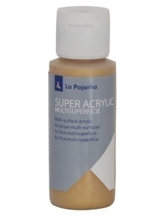 PINTURA ACRILICA LA PAJARITA 60 ml bote ORO RICO A-46