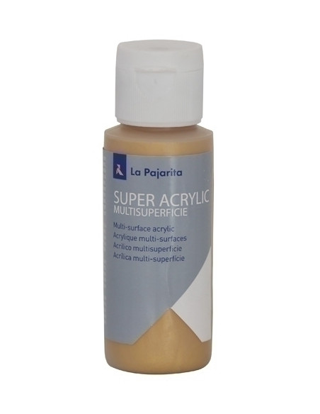 PINTURA ACRILICA LA PAJARITA 60 ml bote ORO RICO A-46