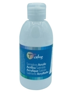 PINTURA ACRILICA TCOLORS 250 ml botella BLANCO