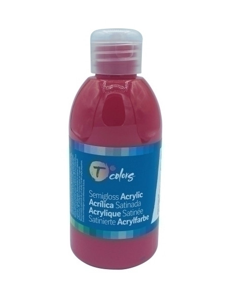 PINTURA ACRILICA TCOLORS 250 ml botella MAGENTA