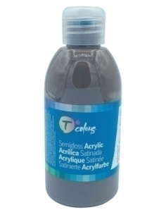 PINTURA ACRILICA TCOLORS 250 ml botella MARRON