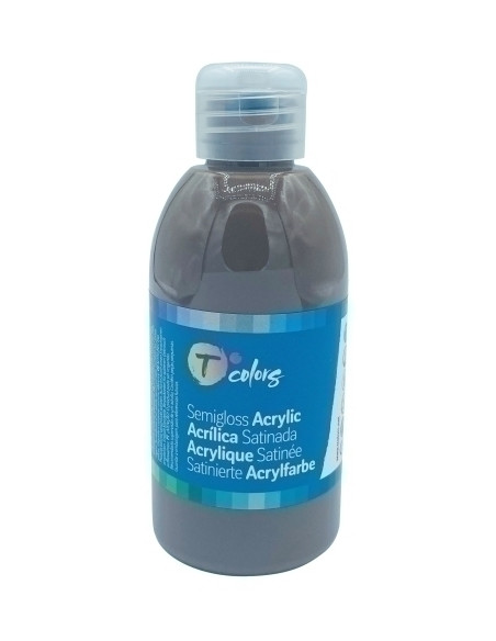 PINTURA ACRILICA TCOLORS 250 ml botella MARRON