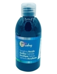 PINTURA ACRILICA TCOLORS 250 ml botella NEGRO