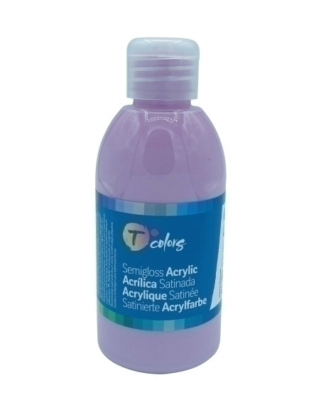 PINTURA ACRILICA TCOLORS 250 ml botella ROSA