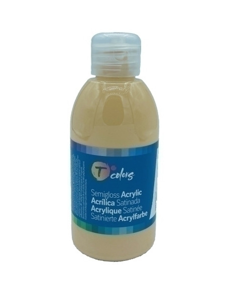 PINTURA ACRILICA TCOLORS 250 ml botella SAMONCARNE