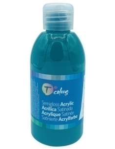 PINTURA ACRILICA TCOLORS 250 ml botella VERDE OSCURO