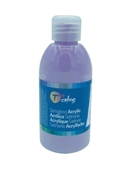 PINTURA ACRILICA TCOLORS 250 ml botella VIOLETA