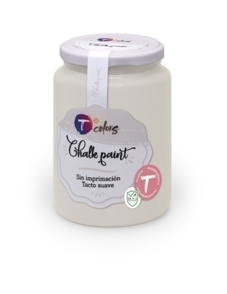 PINTURA CHALK PAINT MARKER TCOLORS 400 ml bote BLANCO NORDICO