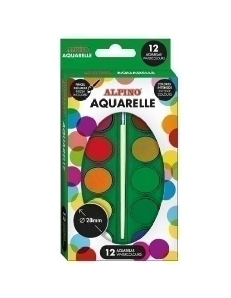 ACUARELAS ALPINO ESTUCHE de 12