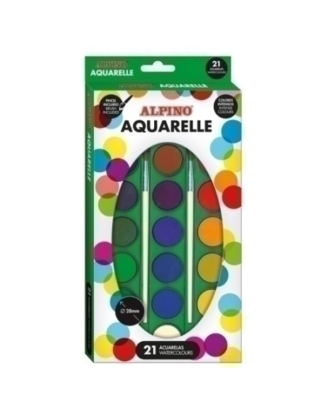 ACUARELAS ALPINO ESTUCHE de 21