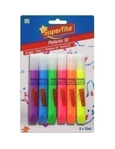 PINTURA 3D SUPERTITE 10ml BLISTER DE 6 UNIDADES