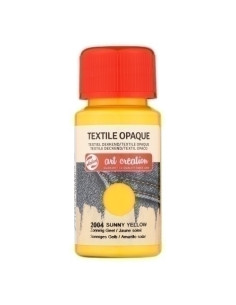 PINTURA para TELA TALENS ART CREATION OPACA 50 ml bote AMARILLO SOL