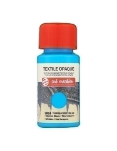 PINTURA para TELA TALENS ART CREATION OPACA 50 ml bote AZUL TURQUESA