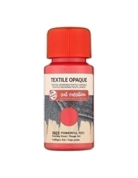 PINTURA para TELA TALENS ART CREATION OPACA 50 ml bote ROJO PODER