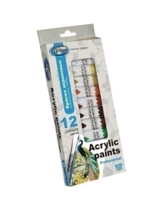 PINTURA ACRILICA CENTRUM 12 ml Tubo COLORES SURTIDOS ESTUCHE de 12