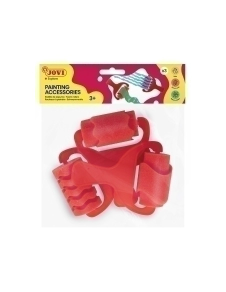 RODILLO de ESPUMA JOVI para PINTURA GRANDE 3 formas