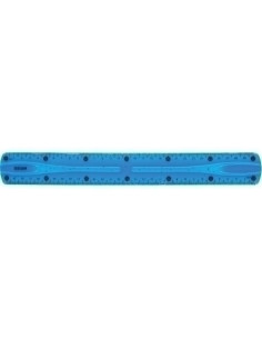 REGLA CENTRUM FLEXIBLE 30 CM AZUL
