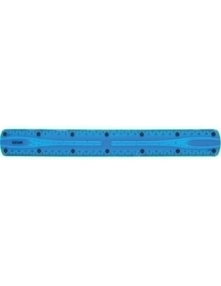 REGLA CENTRUM FLEXIBLE 30 CM AZUL