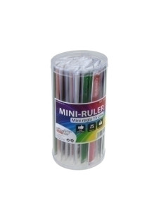 REGLA COLORLINE MINI RULER 15 CM SURTIDO BOTE DE 40