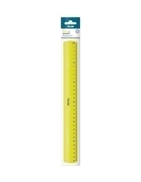 REGLA MILAN FLEX RESINSTANT 30 CMS AMARILLO