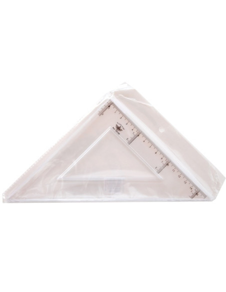 ESCUADRA CRISTAL  30 CTM
