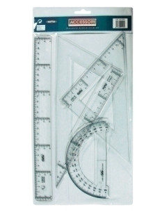 EQUIPO de DIBUJO SAFTA 25 CENTIMETROS BOLSA PARA COLGAR