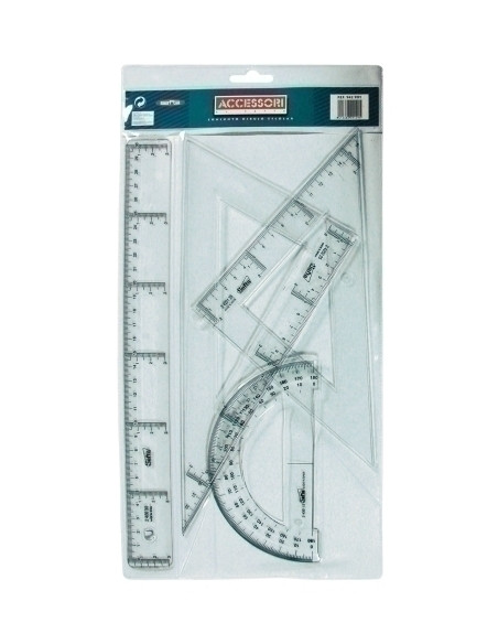 EQUIPO de DIBUJO SAFTA 25 CENTIMETROS BOLSA PARA COLGAR