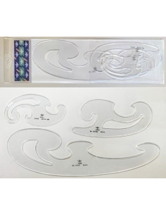 PLANTILLAS JUEGO 3 CURVAS BURMESTER CON BOLSA DFH