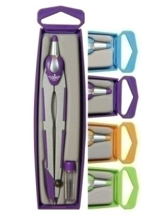 COMPAS ESCOLAR con PROTECTOR AGUJA SURTIDO