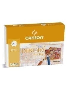 LAMINA GUARRO-CANSON DIBUJO BASIK 130g A4 RECUADRO L341