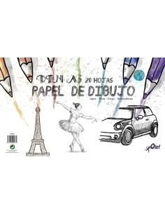 BLOC DE DIBUJO OLEF BASICO ENCOLADO LISO A3 130g 20h