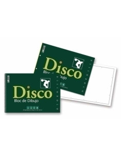 BLOC DE DIBUJO ZORRILLA DISCO ENCOLADO LISO con RECUADRO 2 TALADROS 230x340 mm 130g 20h
