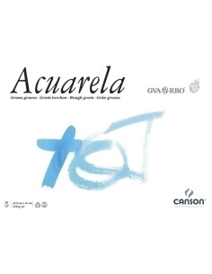 BLOC DE DIBUJO GUARRO-CANSON ACUARELA ENCOLADO GRANO GRUESO 325 x 460 mm 240g 20h