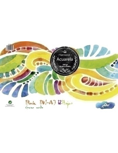 BLOC DE DIBUJO OLEF ACUARELA ENCOLADO LISO GRANO MEDIO A3 340g 12h