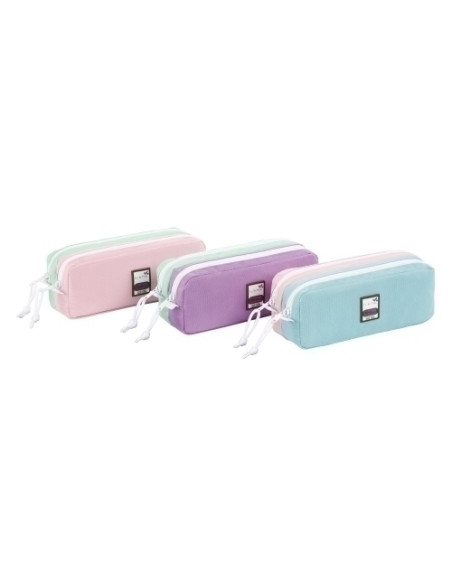 PORTATODO VIQUEL DOBLE TEKNIK PASTEL SURTIDO 3 col