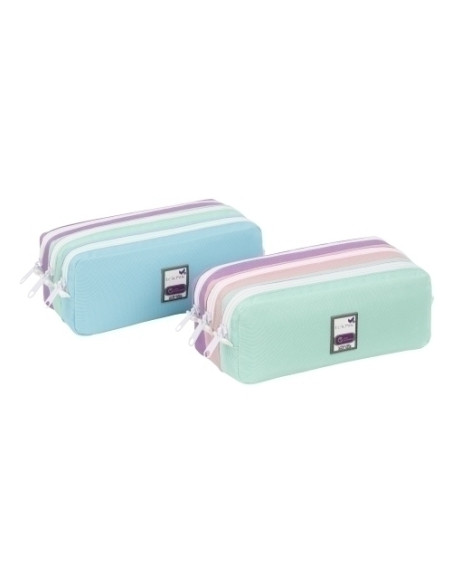 PORTATODO VIQUEL TRIPLE PASTEL SURTIDOS 2 col