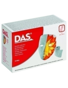 YESO DAS PAQUETE de 4 TIRAS de 3 m x 8 cm