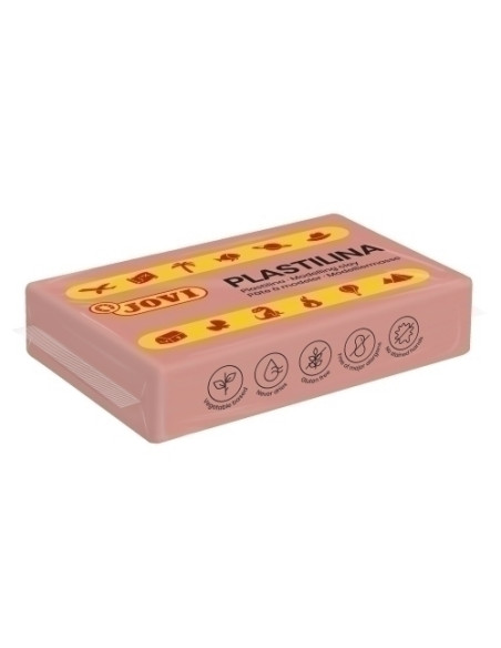 JOVI PLASTILINA SCHOOL PASTILLA 50GR CARNE CAJA 30 UD