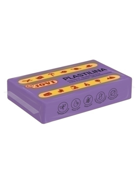 PLASTILINA JOVI 70 PASTILLA 50 gr LILA CAJA DE 30