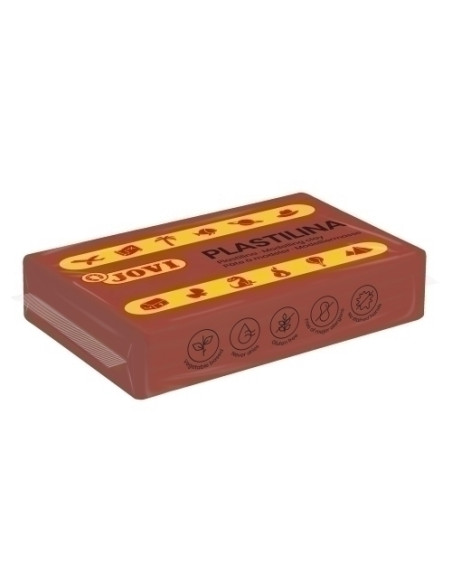 PLASTILINA JOVI 70 PASTILLA 50 gr MARRON CAJA DE 30