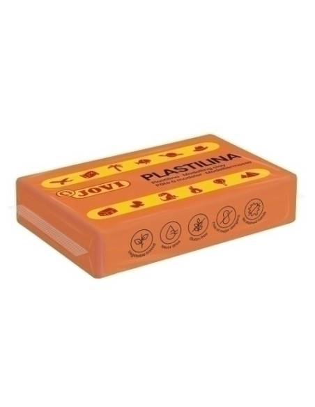 JOVI PLASTILINA SCHOOL PASTILLA 50GR NARANJA CAJA 30 UD