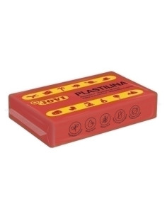 JOVI PLASTILINA SCHOOL PASTILLA 50GR ROJO CAJA 30 UD