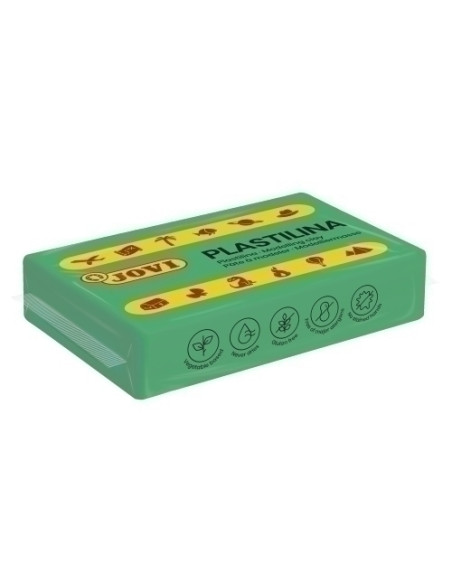 PLASTILINA JOVI 70 PASTILLA 50 gr VERDE CLARO CAJA DE 30