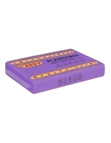 PLASTILINA JOVI 72 PASTILLA 350 gr LILA CAJA DE 15