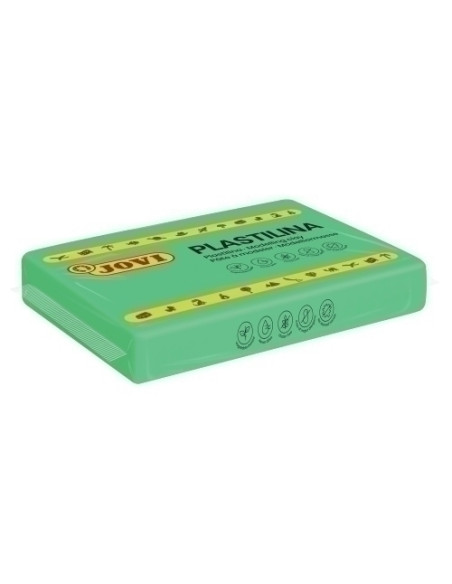 PLASTILINA JOVI 72 PASTILLA 350 gr VERDE CLARO CAJA DE 15