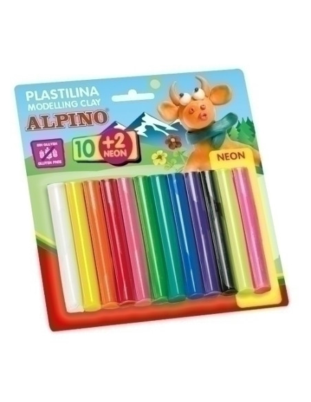 PLASTILINA ALPINO BLISTER 102 17GR